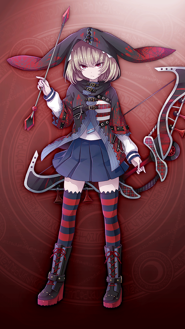 格林笔记、格林笔记：学园、chaos red riding hood (gakuen) (grimms notes) 1名女孩 腰带 黑色皮带 黑色靴子 黑色夹克