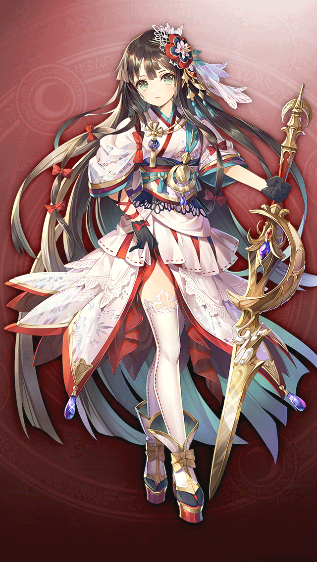 格林笔记、辉夜姬 (格林笔记)、kaguyahime (shinsei) (grimms notes) 1名女孩 黑色手套 靴子 棕发 闭嘴