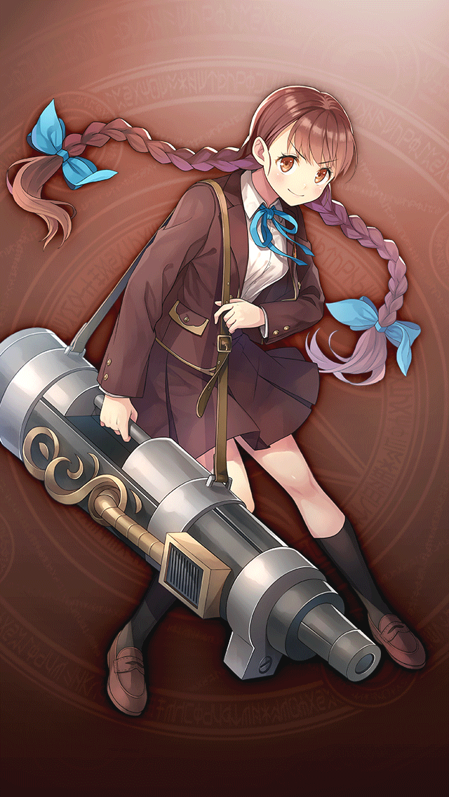 格林笔记、格林笔记：学园、dorothy (gakuen) (grimms notes) 1名女孩 黑袜 辫子 乳房 棕色背景