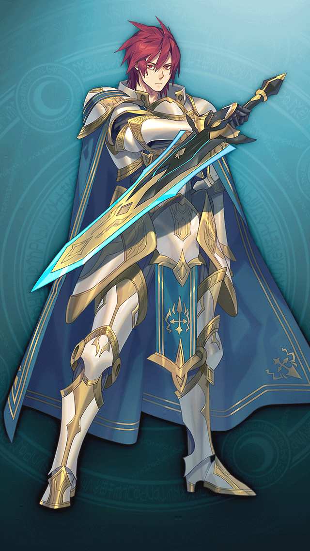 格林笔记、sir lancelot (grimms notes)、sir lancelot (repage) (grimms notes) 1名男孩 水色背景 水蓝色披风 铠甲 铠甲靴