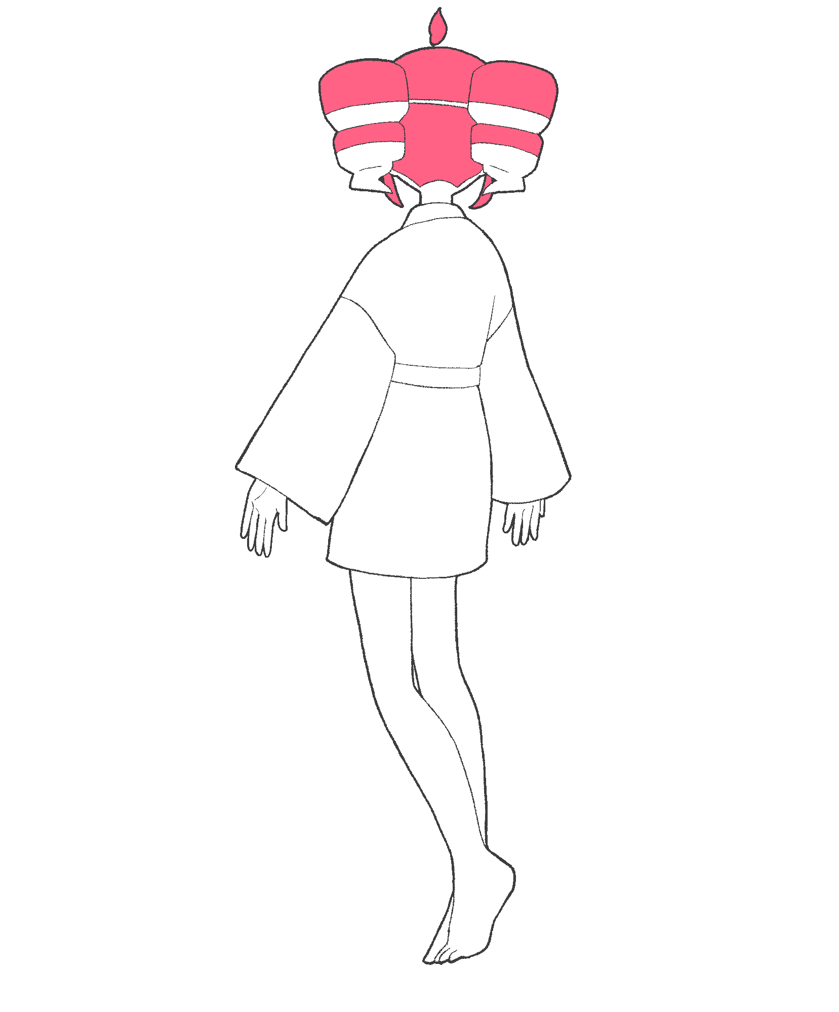 obake taiken (utau)、UTAU、重音Teto 1名女孩 赤脚 亮瞳 闭嘴 闭眼