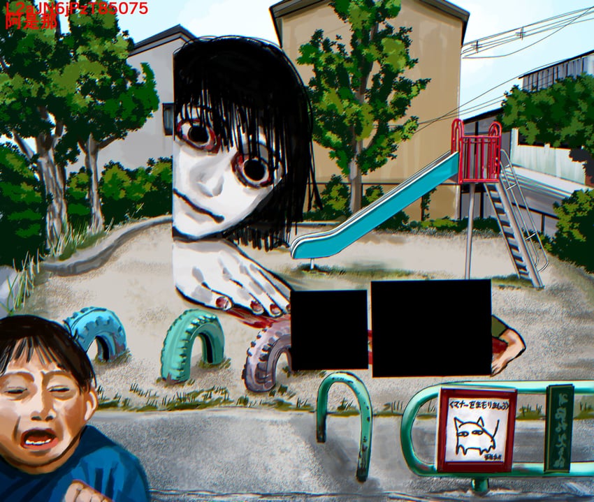 原创 1个其他角色 2个男孩 黑瞳 血 已打码