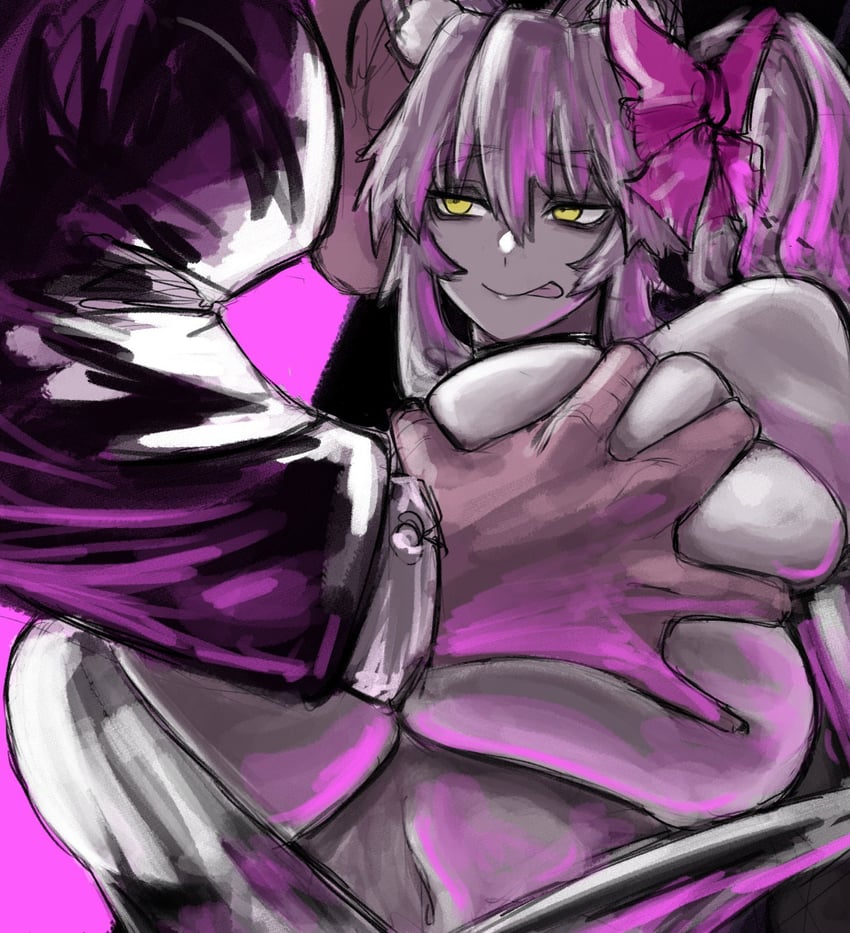 Fate/Grand Order、Fate系列、高扬斯卡娅 (Fate) 1名男孩 1名女孩 :p 兽耳 蝴蝶结