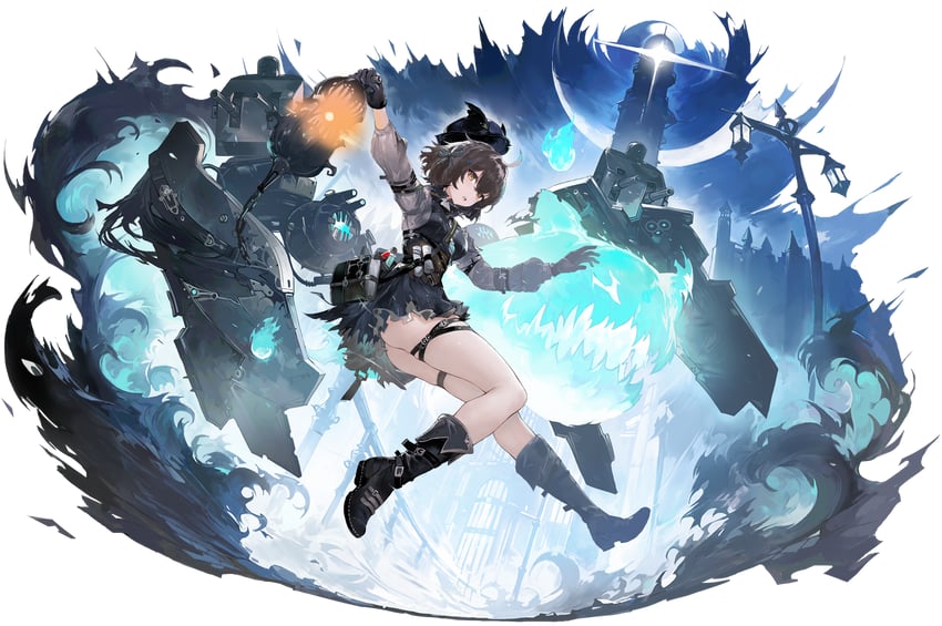 碧蓝航线、布里斯托尔 (碧蓝航线)、bristol (meta) (azur lane) 1名女孩 屁股 黑色靴子 黑色连衣裙 黑色手套