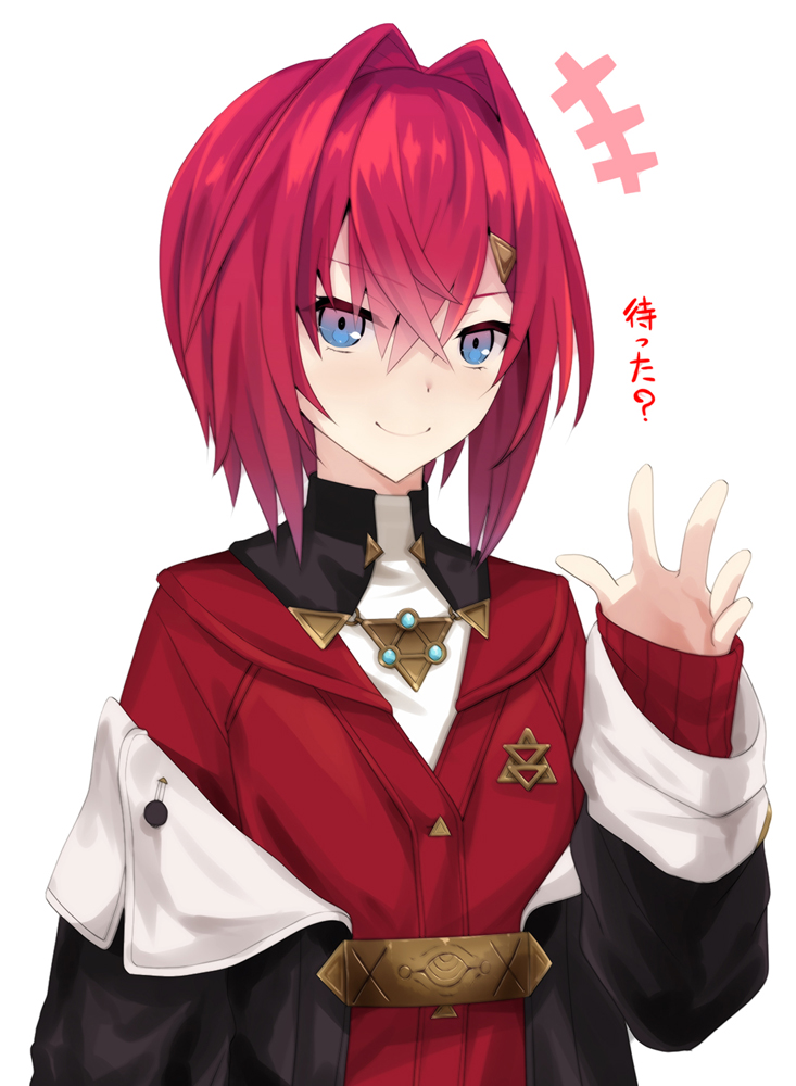 彩虹社、安洁·卡特莉娜、安洁·卡特莉娜 (第一套服装) +++ 1名女孩 黑色大衣 蓝眼 开襟衫