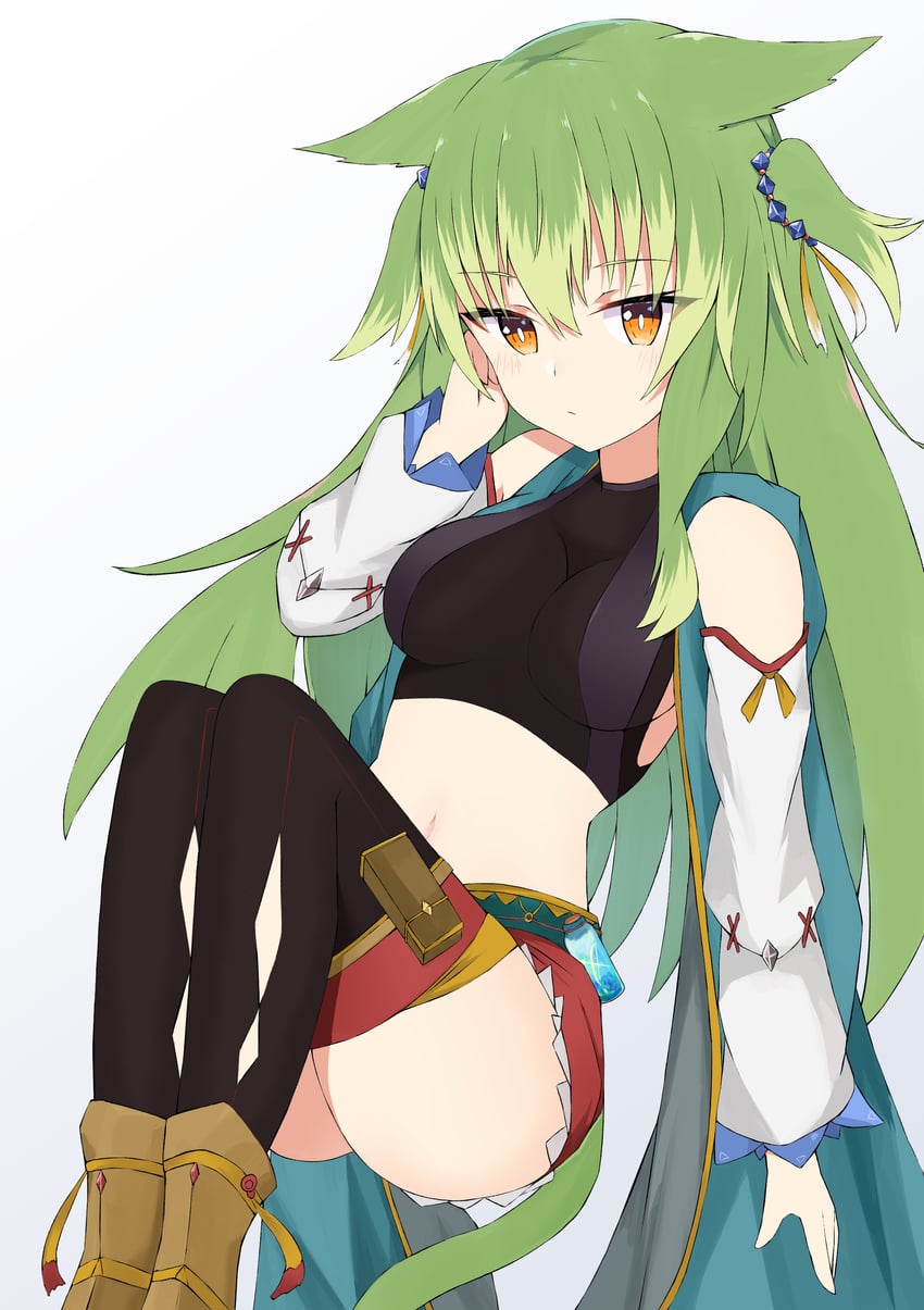 原创 1名女孩 屁股 黑色过膝袜 靴子 乳房