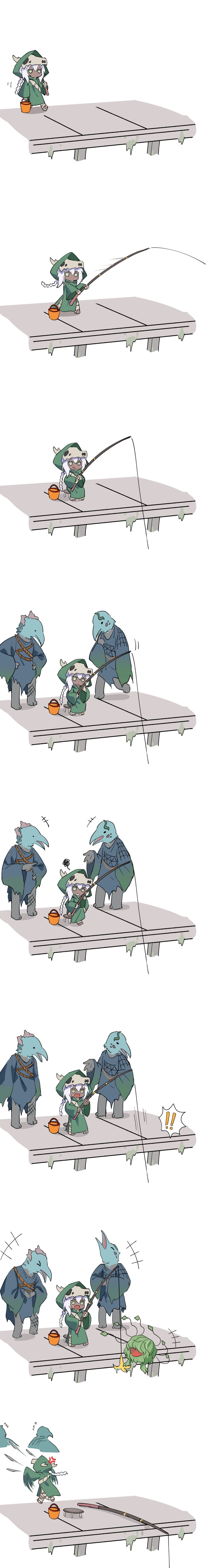杀戮尖塔、杀戮尖塔 2、calcified cultist (slay the spire) 1名女孩 青筋 动物头骨 缠绷带的脚 缠着绷带的腿
