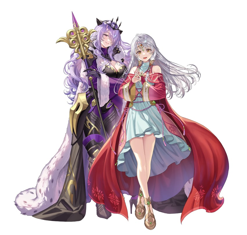 火焰纹章、圣火降魔录：晓之女神、火焰之纹章：if 2名女孩 铠甲 铠甲靴 露肩 靴子