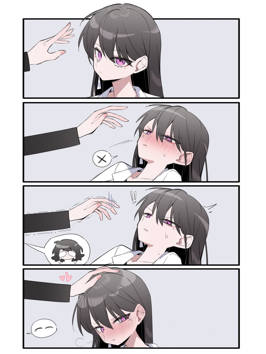 BanG Dream!、Bang Dream! It's MyGO!!!!!、椎名立希 ! 双重感叹号 2名女孩 四格漫画 黑发
