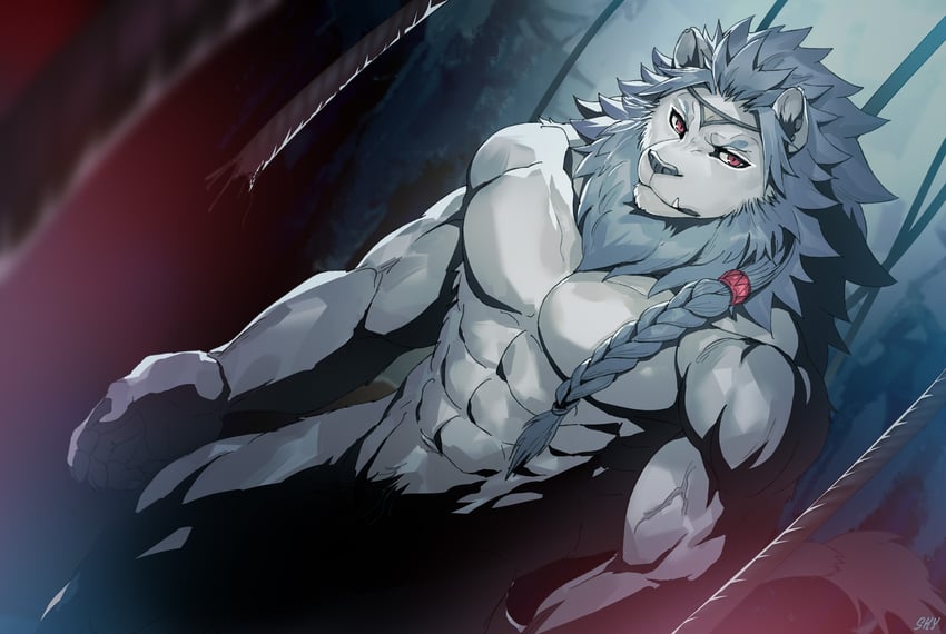 渴望传说、lahzar (crave saga) 1名男孩 腹肌 兽耳 作者名 蔷薇