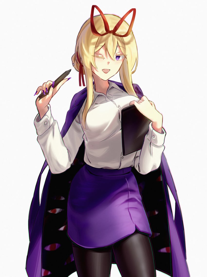 东方Project、八云紫 1名女孩 :D 微笑 替换服装 不同发型