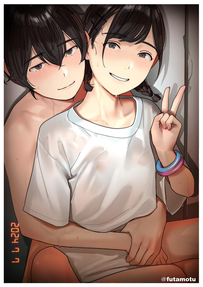 原创 1名男孩 1名女孩 作者名 黑瞳 黑发