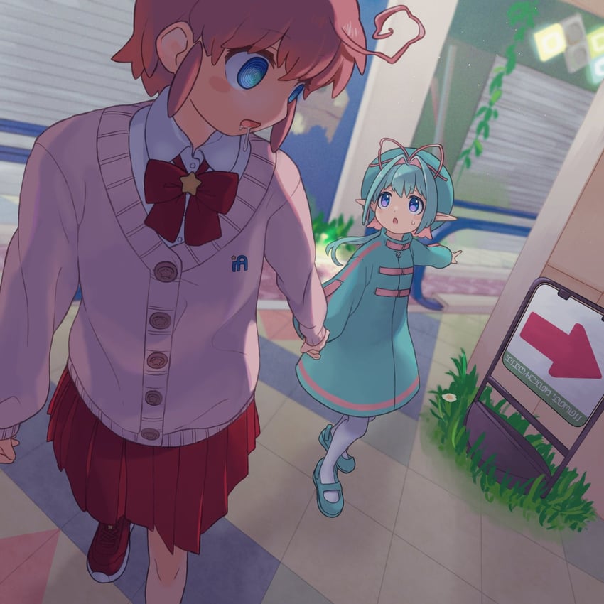 星之卡比系列、星之卡比 探索发现、艾菲灵 @_@ 荒废的 箭头（符号） 蓝色大衣 蓝眼