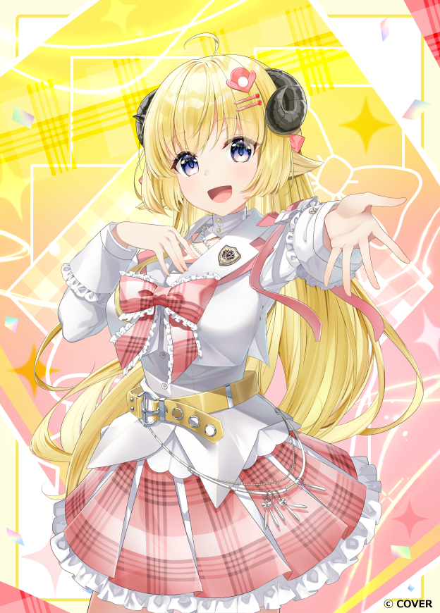 Hololive、角卷绵芽 1名女孩 :D 呆毛 兽耳 腰带