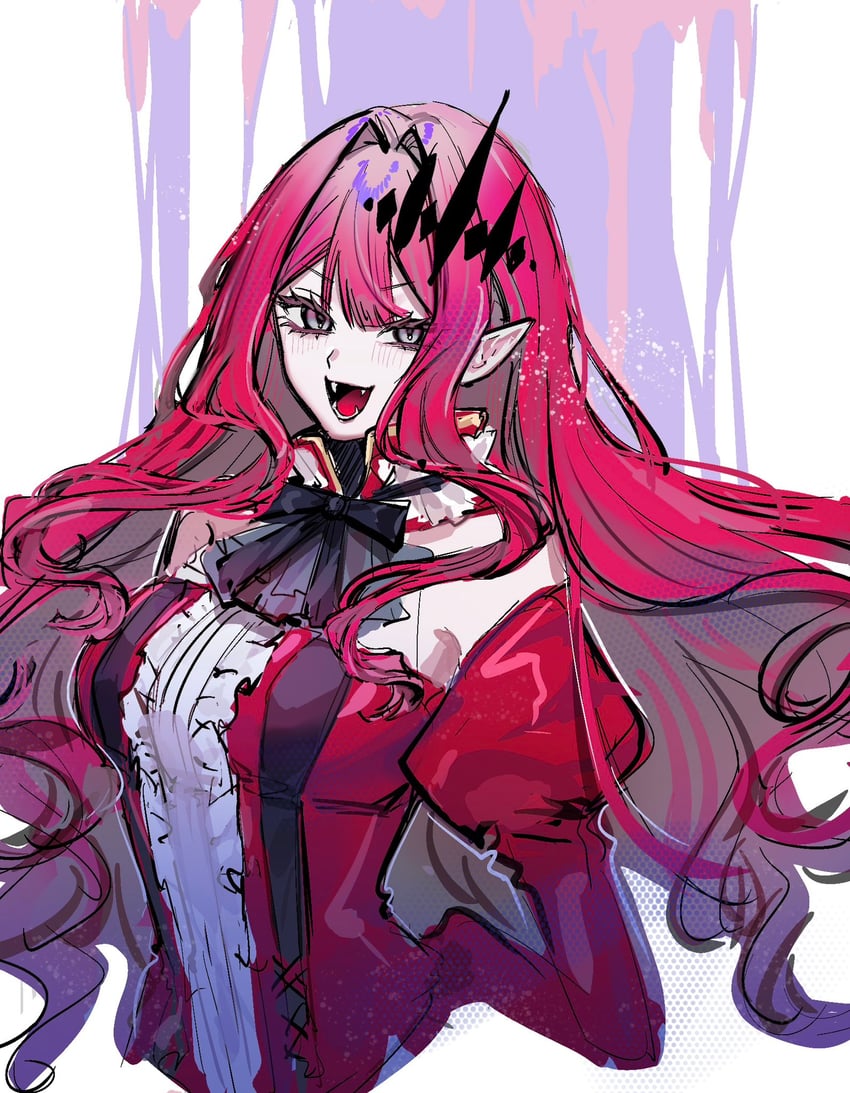 Fate/Grand Order、Fate系列、芭万·希 (Fate) 1名女孩 乳房 露肩袖 连衣裙 尖牙