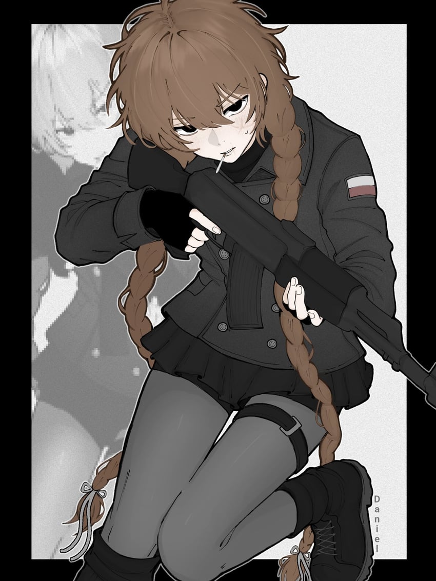 原创、daniel (slavcorpz) 1名男孩 黑框 靴子 边框 辫子