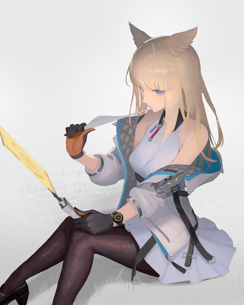 明日方舟、明日方舟：终末地、佩莉卡 (明日方舟：终末地) 1名女孩 兽耳 露肩 鸟耳 鸟娘