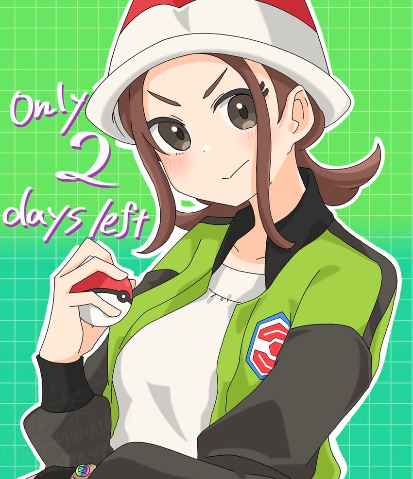 宝可梦、宝可梦传说：Z-A、托姆 (宝可梦)/Meloetta 1名女孩 脸红 棕眼睛 棕发 闭嘴