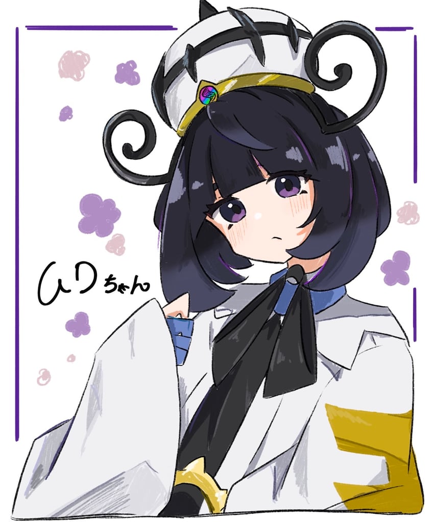 宝可梦、宝可梦传说：Z-A、希嘉娜 (精灵宝可梦) 1名女孩 黑色连衣裙 黑发 脸红 波波头