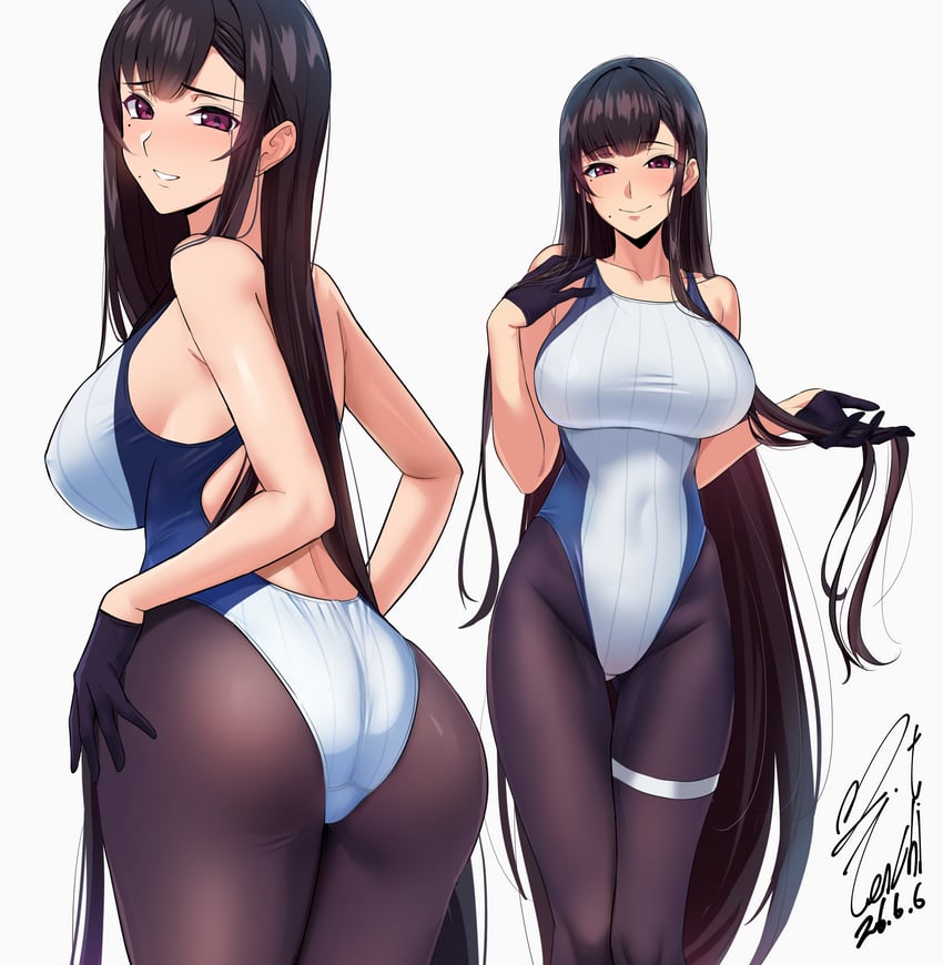 恶魔姐姐、千代 (姐姐) 1名女孩 黑色手套 黑发 黑色连裤袜 乳房