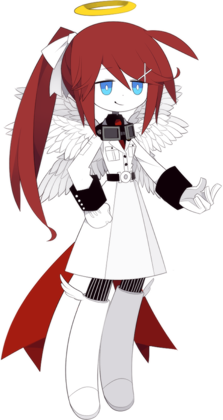 海底囚人、mercury (funamusea) 1名女孩 呆毛 天使翅膀 水色瞳 腰带