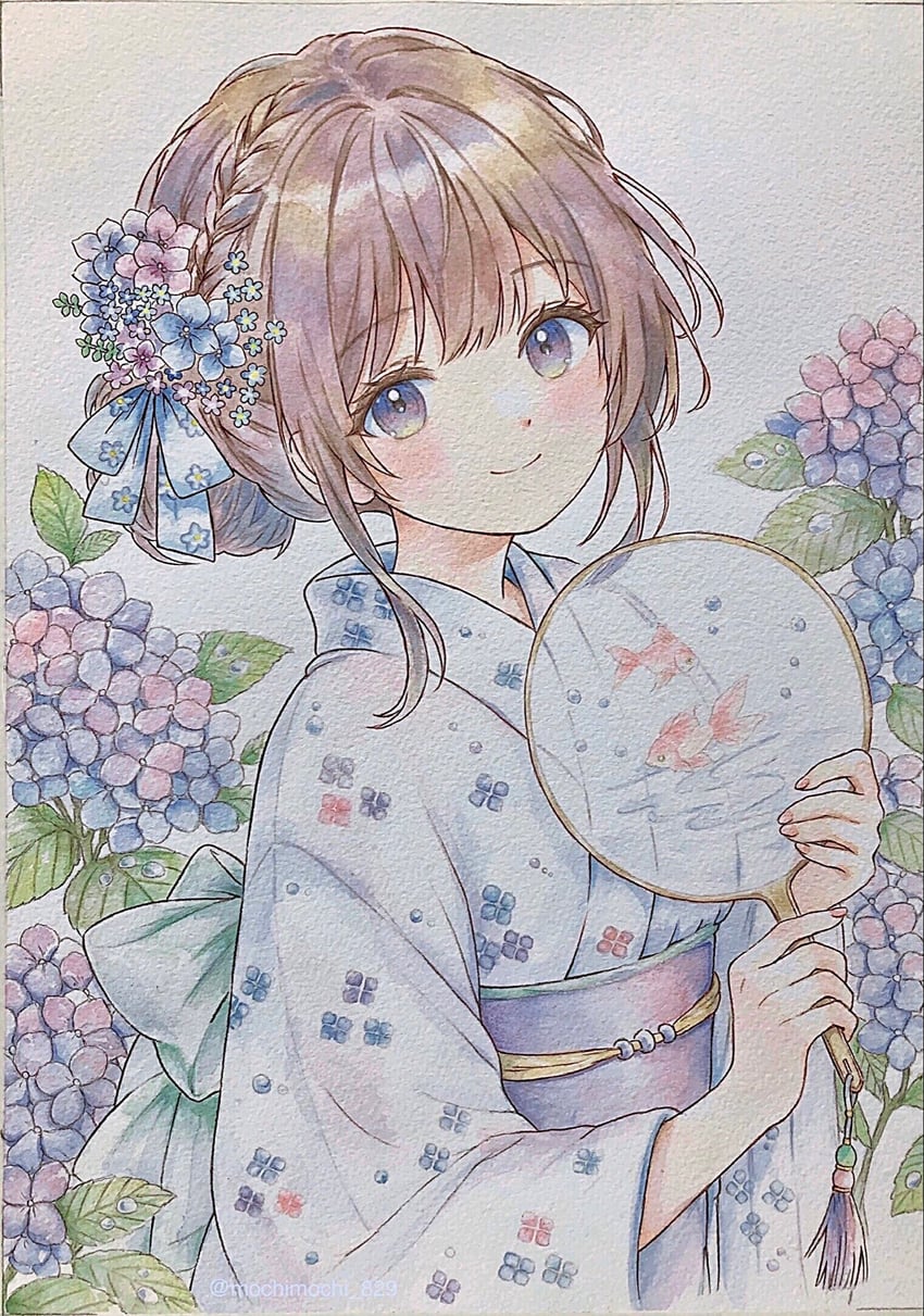 原创 1名女孩 水蓝色蝴蝶结 后背蝴蝶结 蓝色蝴蝶结 蓝眼