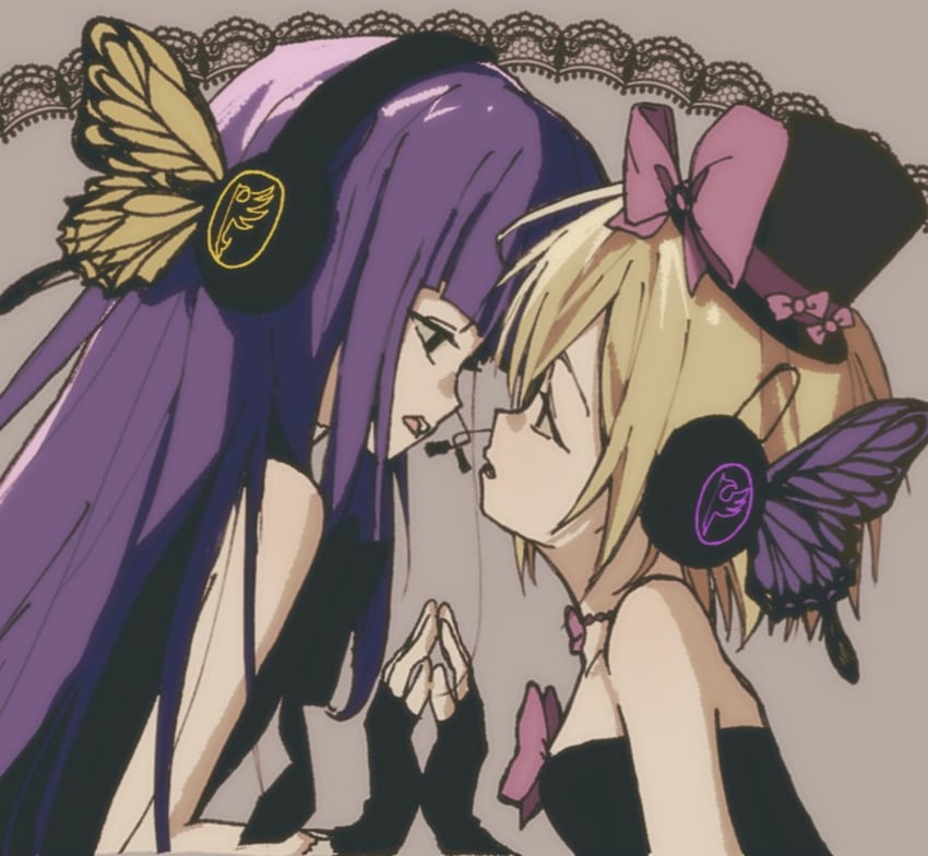Magnet (Vocaloid)、海猫鸣泣之时、芙蕾德莉卡·贝露卡丝特露 2名女孩 黑色连衣裙 黑瞳 黑色手套 黑帽子