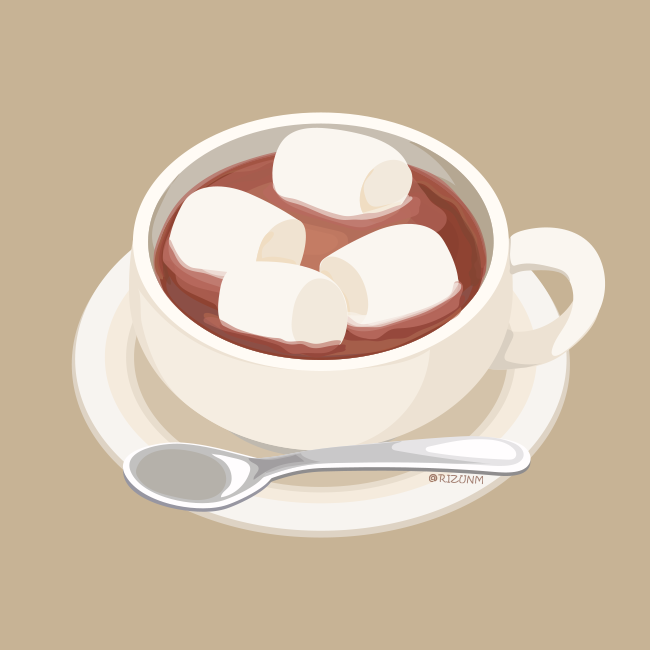原创 杯子 食物 食物焦点 灰色背景 棉花糖