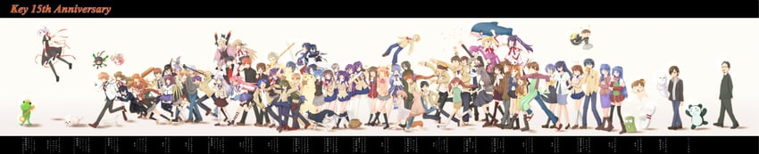 AIR (视觉小说)、Angel Beats!、CLANNAD 6个以上男孩 6个以上女孩 :D 无语 微笑