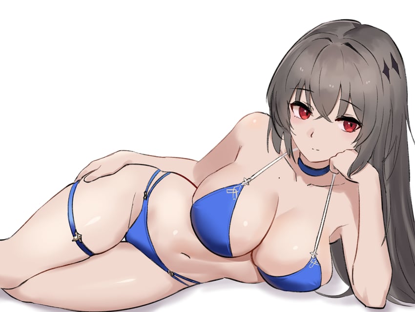碧蓝航线、路易九世 (碧蓝航线) 1名女孩 乳房 乳沟 巨乳