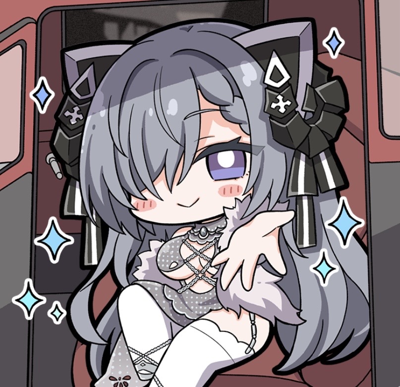 碧蓝航线、奥古斯特·冯·帕塞瓦尔 (碧蓝航线)、august von parseval (night rendezvous with the unhulde) (azur lane) 黑色丝带 模糊 腮红贴纸 辫子 乳房