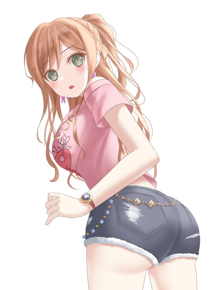 BanG Dream!、今井莉莎 1名女孩 乳房 棕发 耳环 绿眼