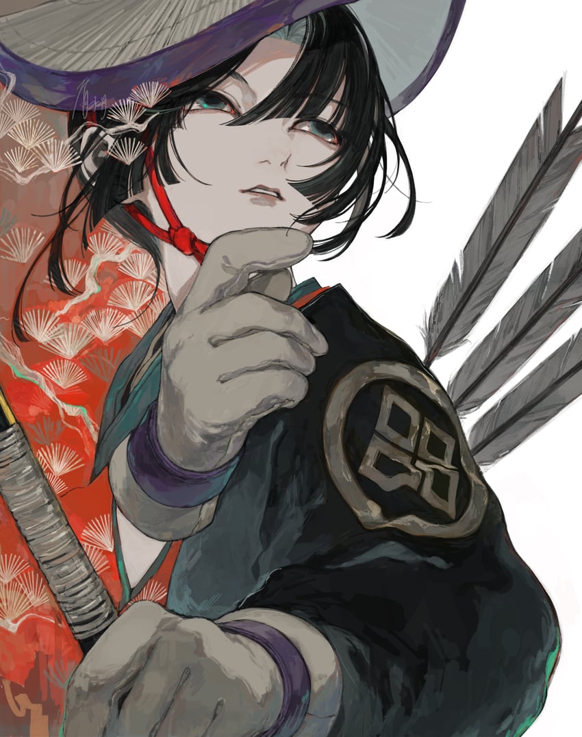 原创 1名男孩 中性 箭 黑色手套 黑发
