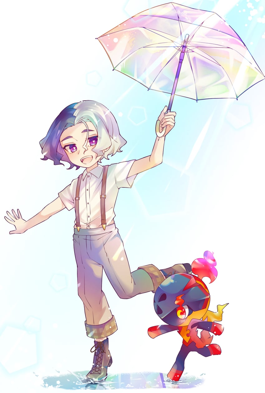 宝可梦、精灵宝可梦 (动画)、宝可梦：地平线 1名男孩 :D 幼化 靴子 亮瞳