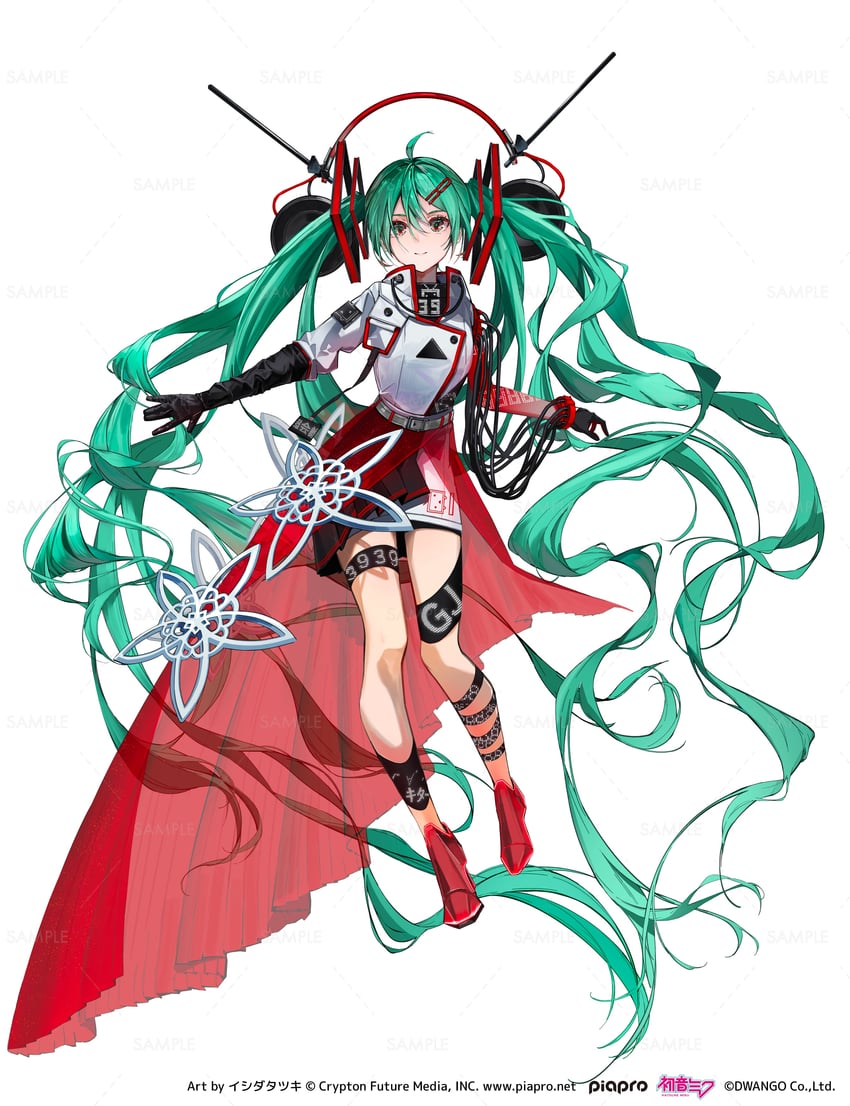 niconico、niconico chokaigi、VOCALOID 1名女孩 39 荒谬的长发 呆毛 水色发