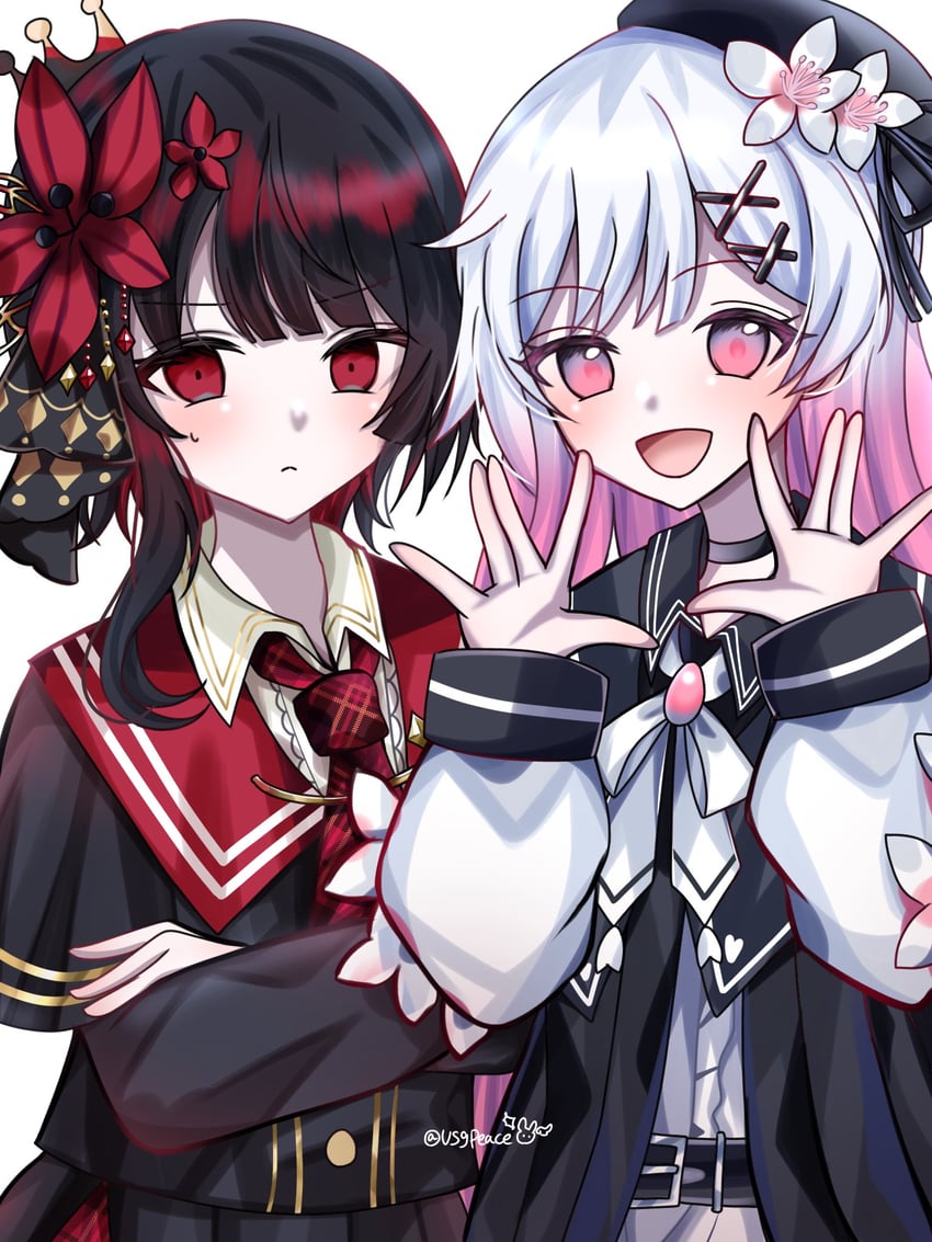 魔法少女的小镇审判、二阶堂博、樱庭绘麻 2名女孩 :D 发型长度变动 (更长) 发型长度变动 (更短) 不同发型
