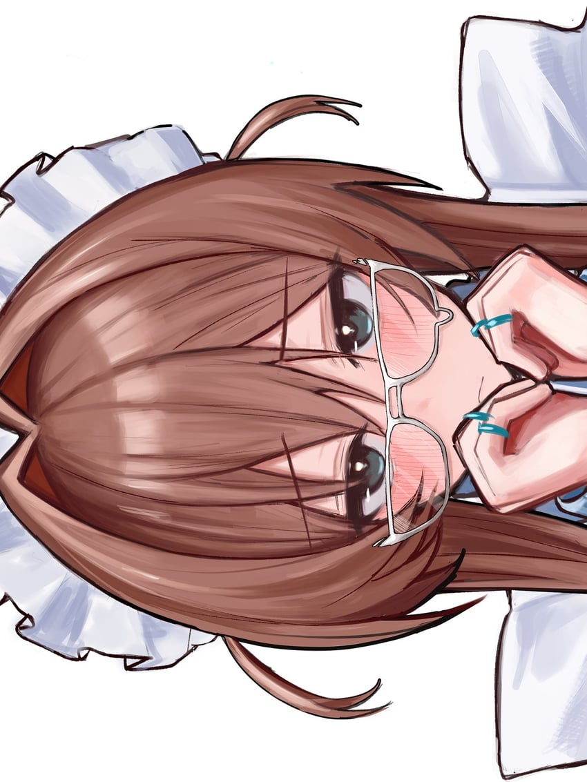 明日方舟、阿米娅 (明日方舟) 1名女孩 替换服装 不同发型 蓝眼 棕发