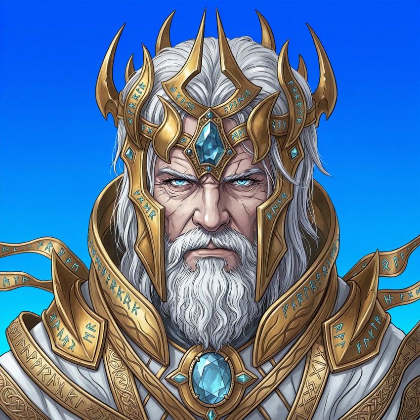 迈尔斯编年史、魔兽争霸、魔兽世界 1名男孩 arch-arbiter 铠甲 蓝眼 皇冠