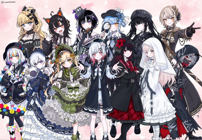 魔法少女的小镇审判、莲实玲亚、冰上卖瑠 6个以上女孩 呆毛 饰绪 akuraba ema 兽耳耳机