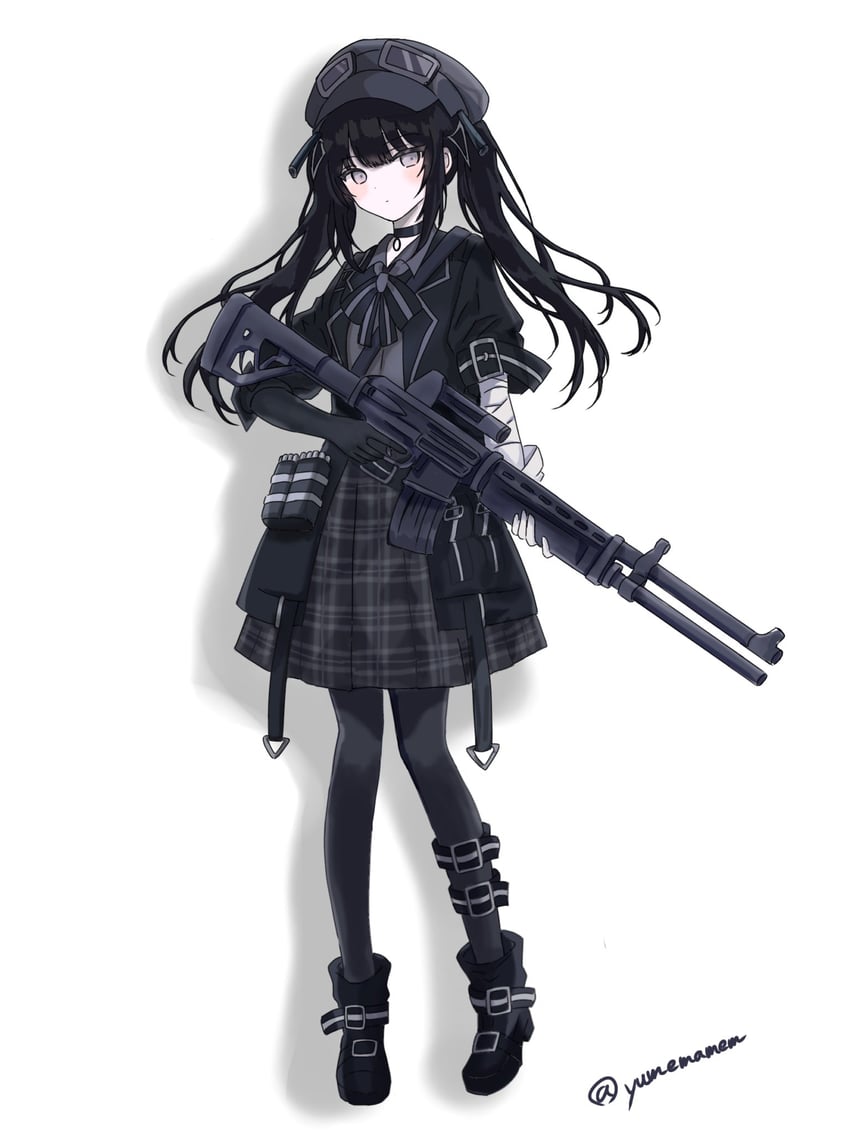 魔法少女的小镇审判、黑部奈乃花 1名女孩 弹药袋 手臂带 作者名 不对称手套
