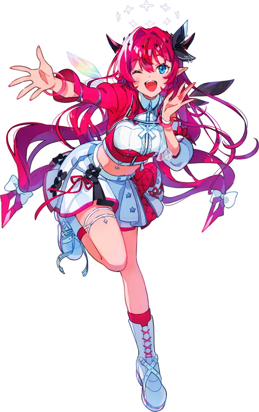 Hololive、Hololive英语、IRyS (Hololive) 1名女孩 :D 不对称袖子 不对称翅膀 腰带