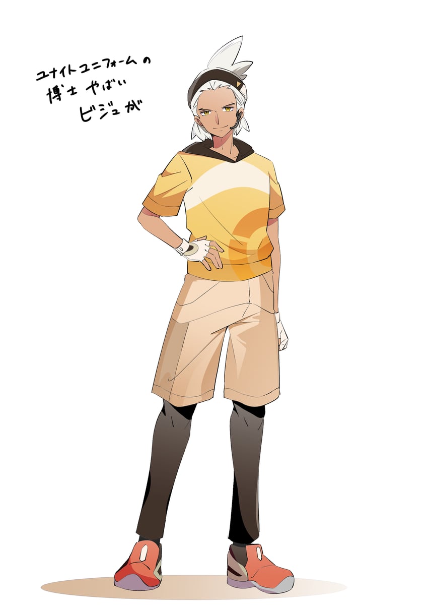 宝可梦、精灵宝可梦 (动画)、宝可梦：地平线 1名男孩 替换服装 黑连裤袜 棕色短裤 闭嘴