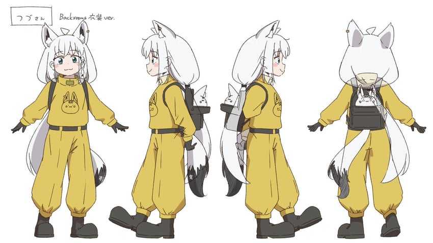后室 (都市传说)、Hololive、白上吹雪 1名女孩 猫脸笑 呆毛 兽耳毛 兽耳