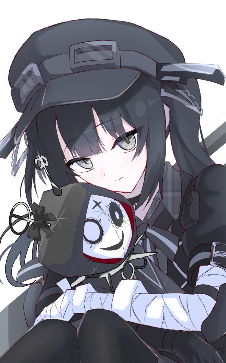 魔法少女的小镇审判、黑部奈乃花、惨状 (魔法少女的魔女审判) 1名女孩 手臂带 不对称手套 包扎的手臂 缠绷带的手