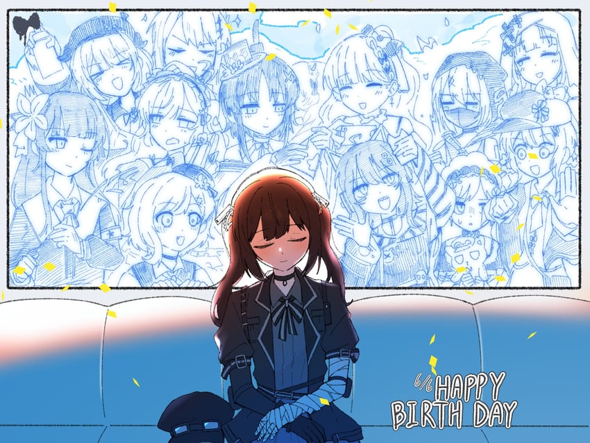 魔法少女的小镇审判、莲实玲亚、冰上卖瑠 手臂带 不对称手套 包扎的手臂 缠绷带的手 绷带