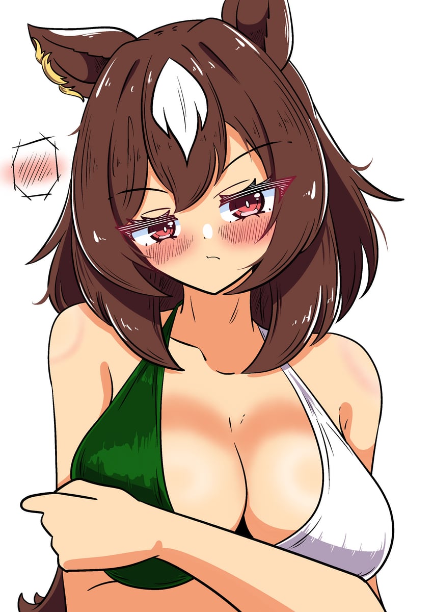 赛马娘、天狼星象征(赛马娘) 1名女孩 替换服装 兽耳 露肩 比基尼