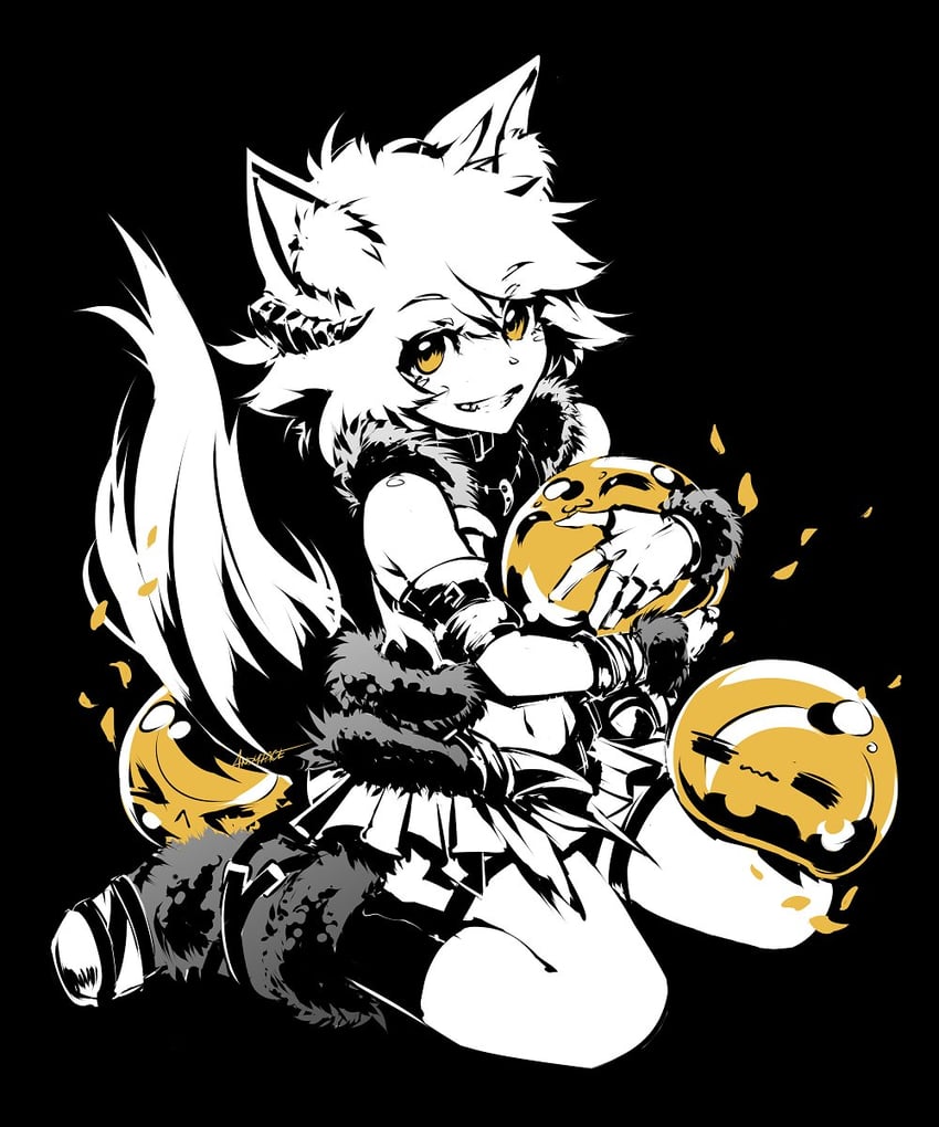原创 猫脸笑 无语 闭眼挤眼 兽耳毛 露肩
