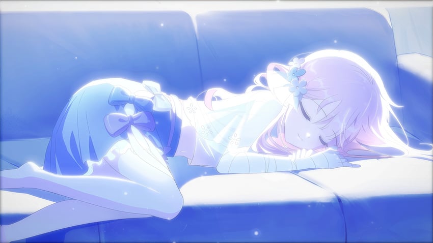 the seven days i spent with you、shiro (the seven days i spent with you) 1名女孩 闭嘴 长沙发 花 发花