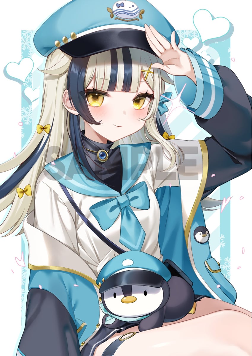 个人势虚拟主播、kirasena (vtuber) 1名女孩 鸟 黑发 黑色夹克 黑衬衫