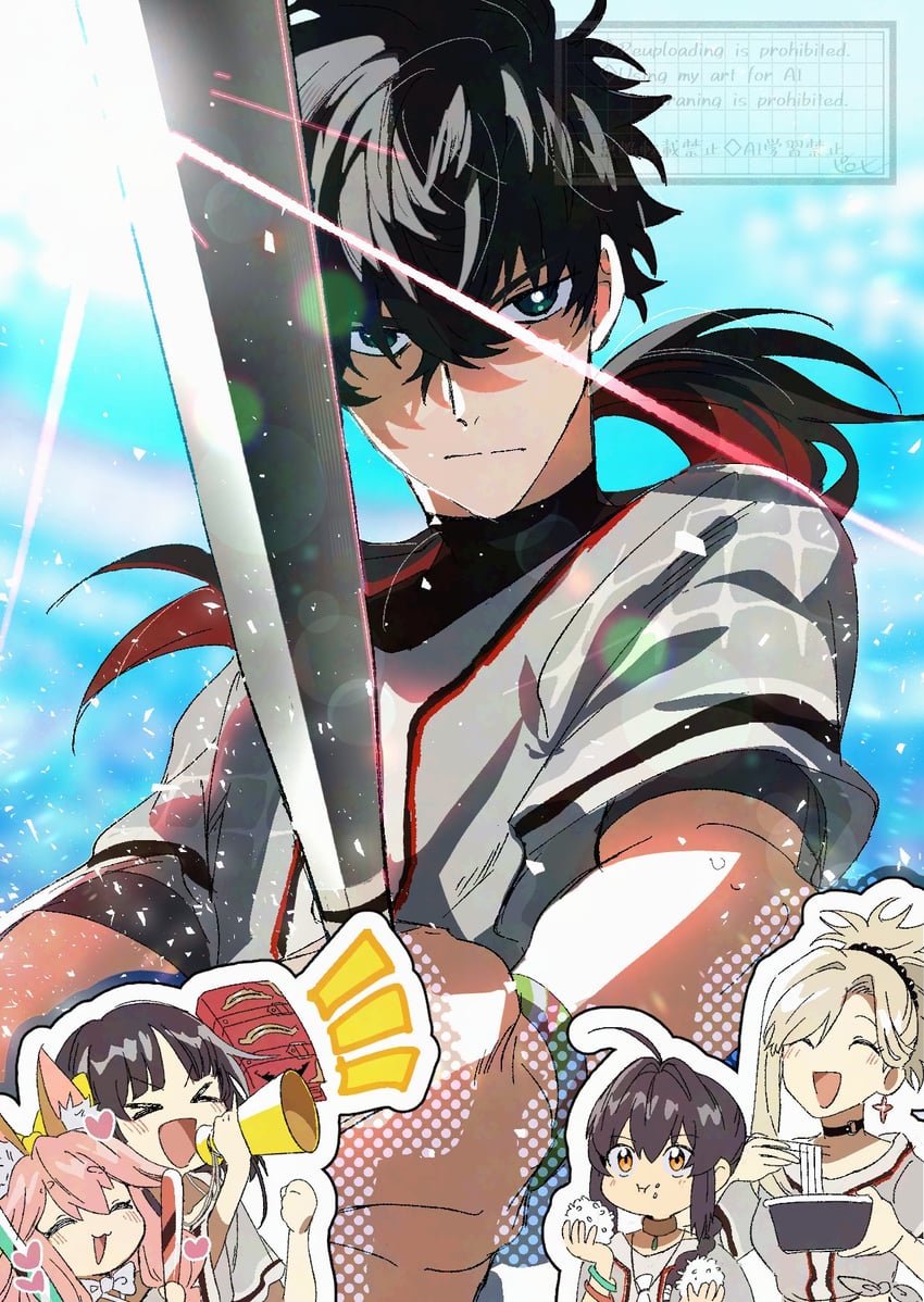Fate/Grand Order、Fate系列、绯红法典（命运/冠位指定） 1名男孩 1个其他角色 3人女子 呆毛 兽耳毛